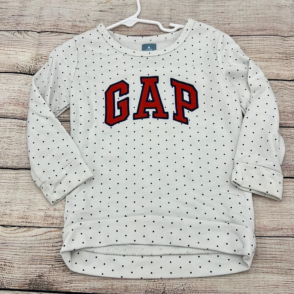 Gap Polka Dot Sweatshirt Sz 3
